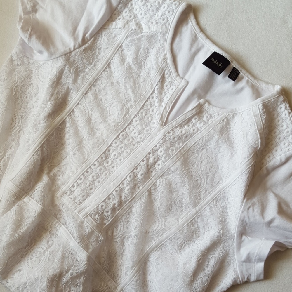 Rafaella || White Delicate Lace Top